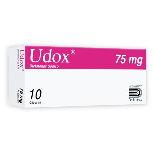 UDOX DICLOFENAC COLESTIRAMINA 75MG CAP X 10 